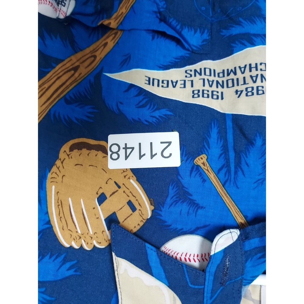 Vintage San Diego Padres Shirt Mens Large Reyn Spooner 100% Rayons Graphic MLB - Picture 9 of 10